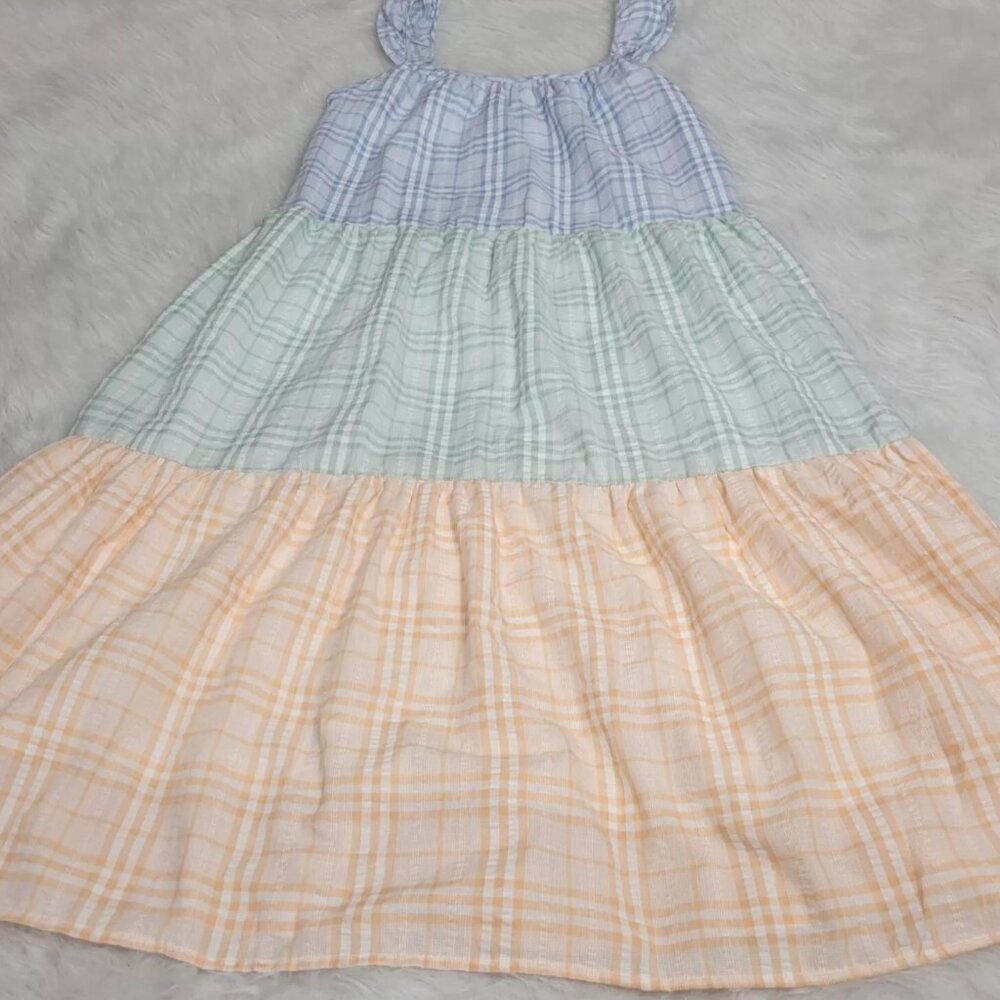 By The River Flutter Strap Multicolored Plaid Col… - image 3